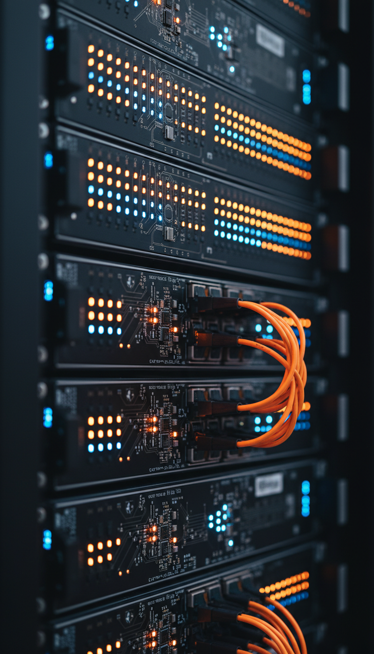 Modern data center with digital connectivity